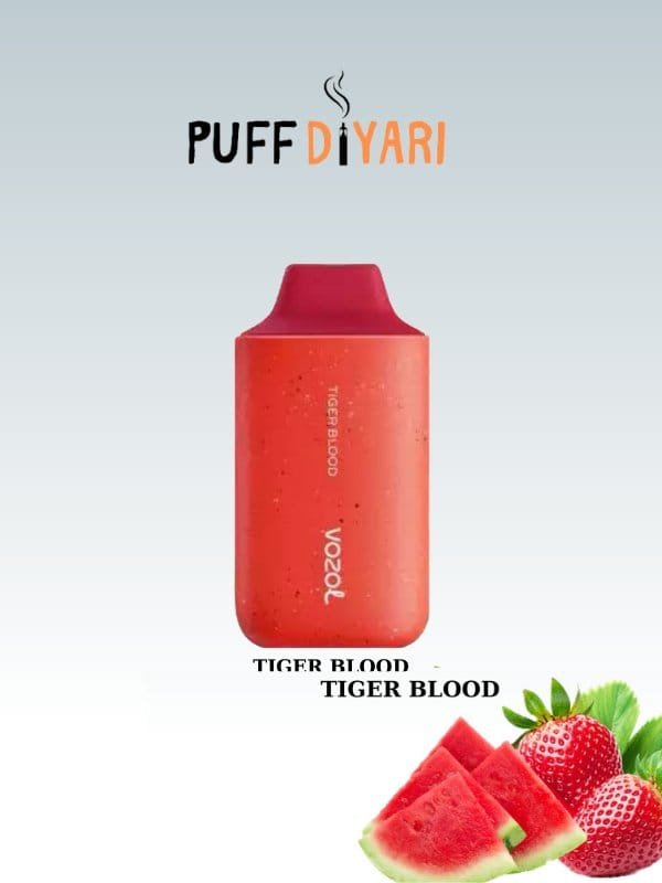 VOZOL STAR 6000 PUFF DİSPOSABLE VAPE TIGER BLOOD