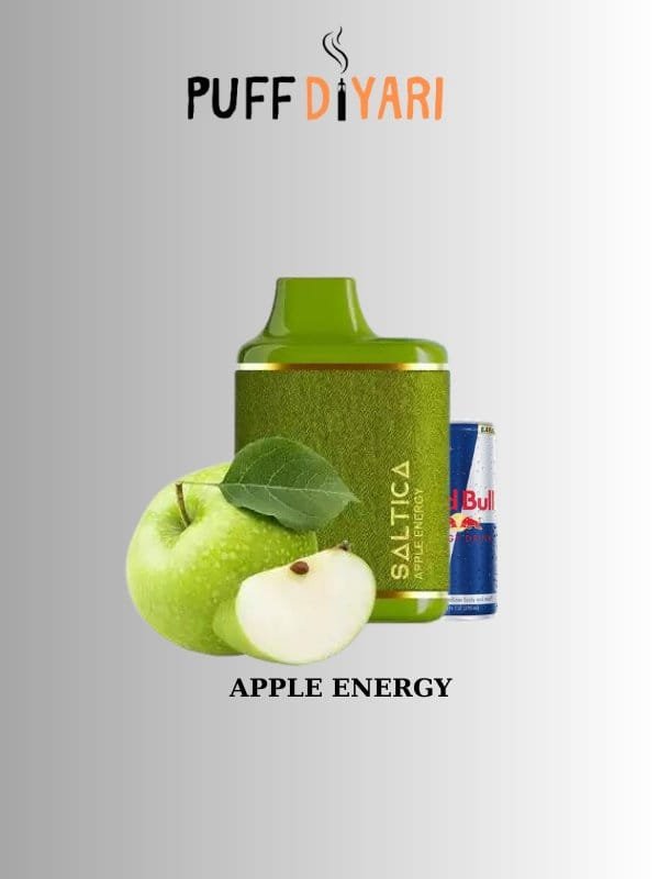 SALTICA LEATHER 6000 PUFF DISPOSABLE VAPE BAR APPLE ENERGY