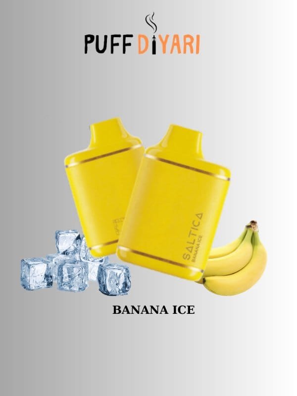 SALTICA LEATHER 6000 PUFF DISPOSABLE VAPE BAR BANANA ICE