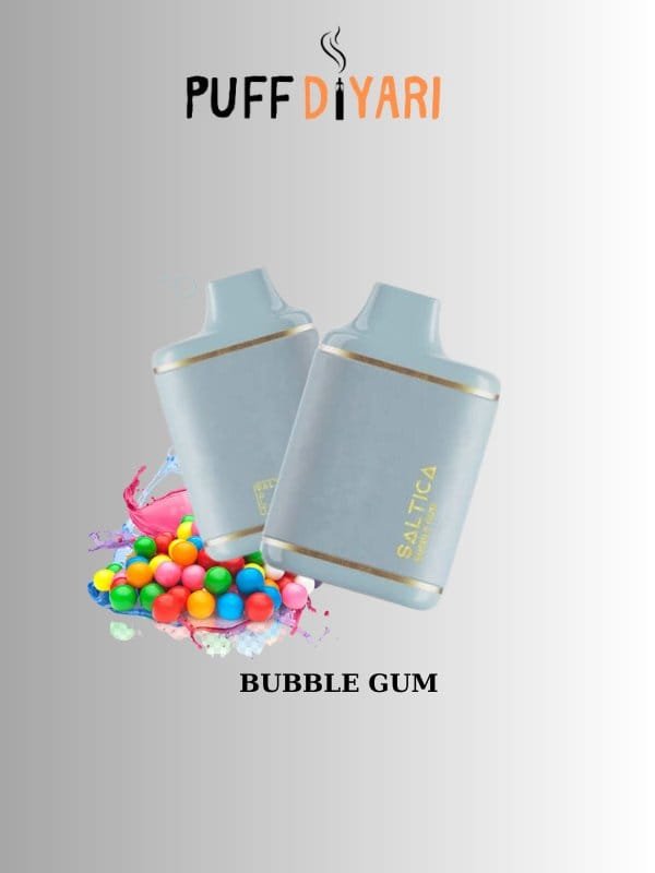 SALTICA LEATHER 6000 PUFF DISPOSABLE VAPE BAR BUBBLE GUM