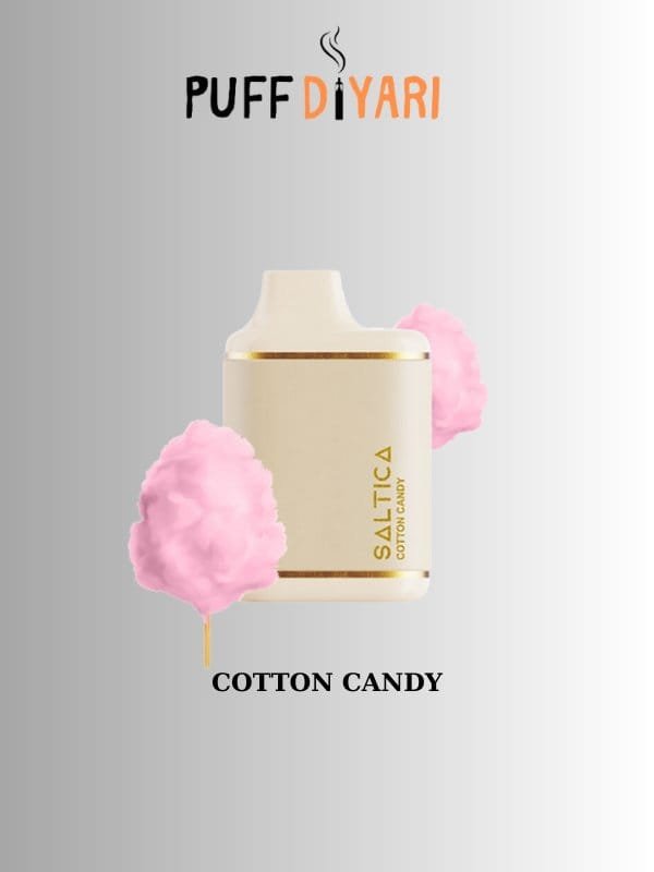 SALTICA LEATHER 6000 PUFF DISPOSABLE VAPE BAR COTTON CANDY