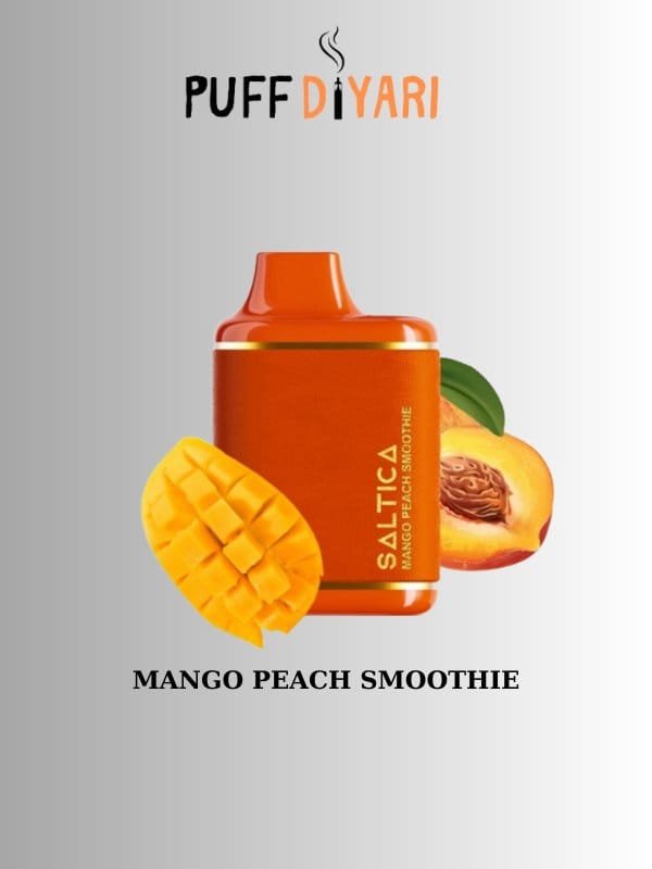 SALTICA LEATHER 6000 PUFF DISPOSABLE VAPE BAR MANGO PEACH SMOOTHIE