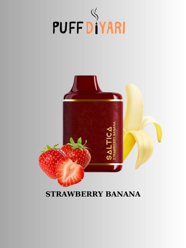 SALTICA LEATHER 6000 PUFF DISPOSABLE VAPE BAR STRAWBERRY BANANA
