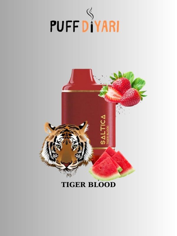 SALTICA LEATHER 6000 PUFF DISPOSABLE VAPE BAR TIGER BLOOD